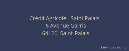 Crédit Agricole - Saint Palais