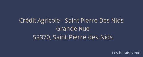 Cr&eacute;dit Agricole - Saint Pierre Des Nids