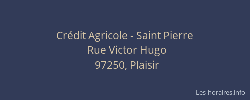 Cr&eacute;dit Agricole - Saint Pierre