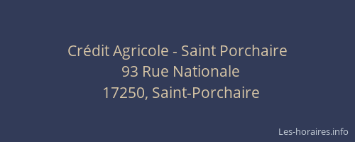 Crédit Agricole - Saint Porchaire