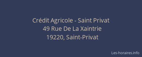 Crédit Agricole - Saint Privat
