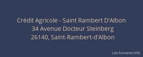 Crédit Agricole - Saint Rambert D'Albon
