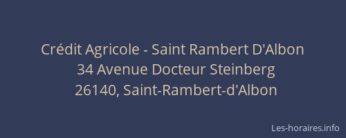 Cr&eacute;dit Agricole - Saint Rambert D'Albon