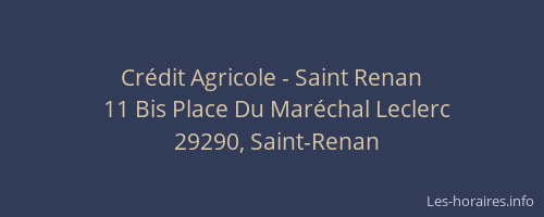 Crédit Agricole - Saint Renan
