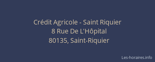 Crédit Agricole - Saint Riquier