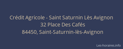 Crédit Agricole - Saint Saturnin Lès Avignon