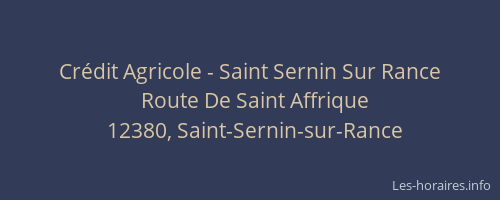 Crédit Agricole - Saint Sernin Sur Rance