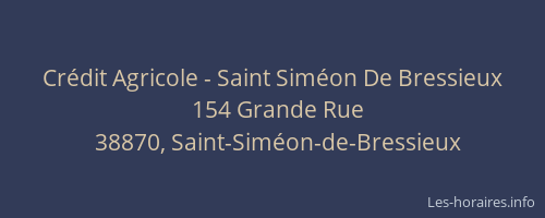 Crédit Agricole - Saint Siméon De Bressieux