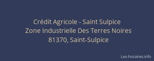 Cr&eacute;dit Agricole - Saint Sulpice