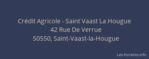 Crédit Agricole - Saint Vaast La Hougue