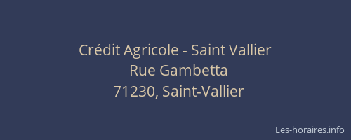 Crédit Agricole - Saint Vallier