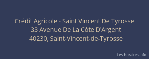 Crédit Agricole - Saint Vincent De Tyrosse