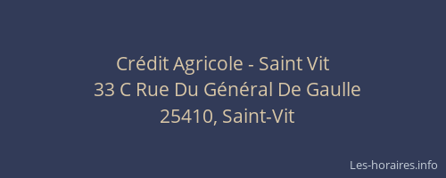 Crédit Agricole - Saint Vit