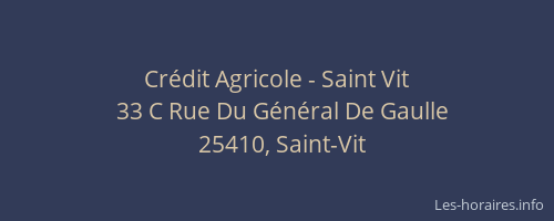Cr&eacute;dit Agricole - Saint Vit
