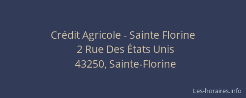 Crédit Agricole - Sainte Florine