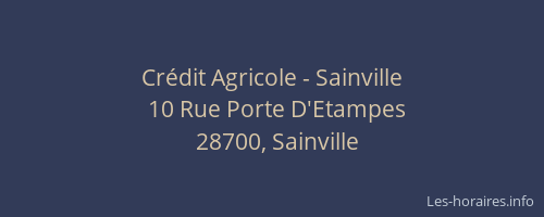 Crédit Agricole - Sainville