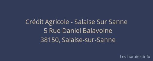 Cr&eacute;dit Agricole - Salaise Sur Sanne