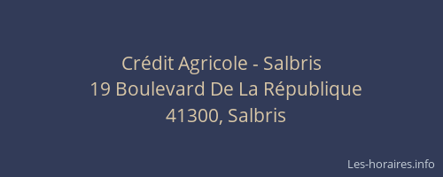 Crédit Agricole - Salbris