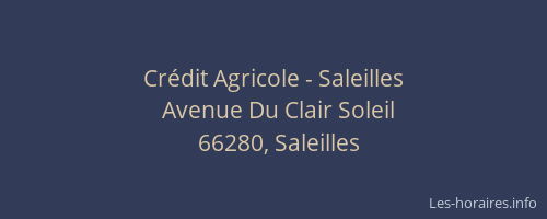 Crédit Agricole - Saleilles
