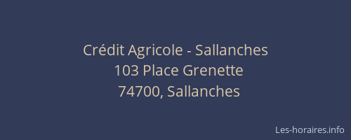 Crédit Agricole - Sallanches