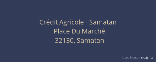 Crédit Agricole - Samatan