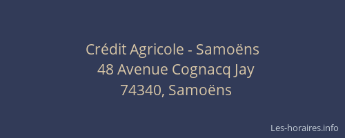 Crédit Agricole - Samoëns