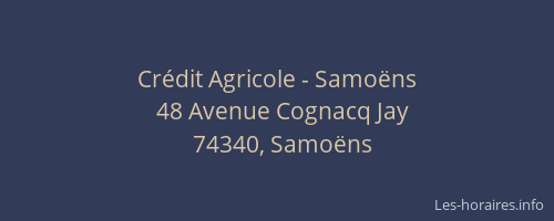Cr&eacute;dit Agricole - Samo&euml;ns