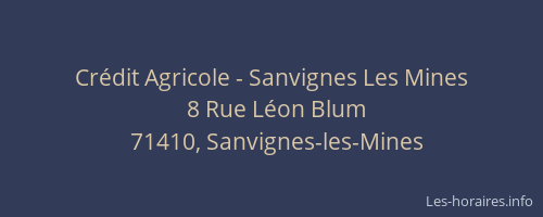 Cr&eacute;dit Agricole - Sanvignes Les Mines