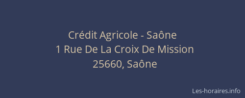 Cr&eacute;dit Agricole - Sa&ocirc;ne