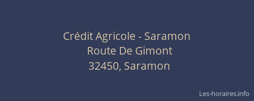 Crédit Agricole - Saramon