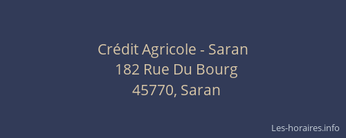 Crédit Agricole - Saran