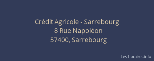 Crédit Agricole - Sarrebourg