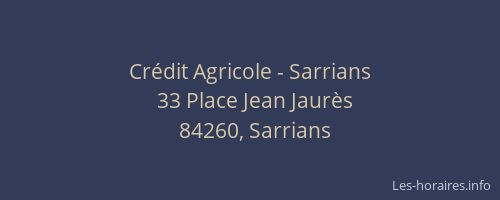 Crédit Agricole - Sarrians