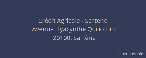 Crédit Agricole - Sartène