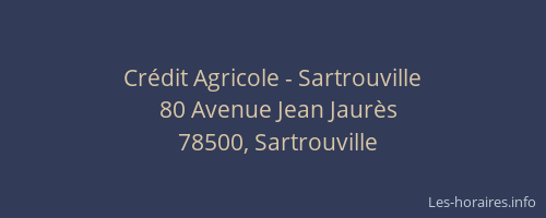 Crédit Agricole - Sartrouville