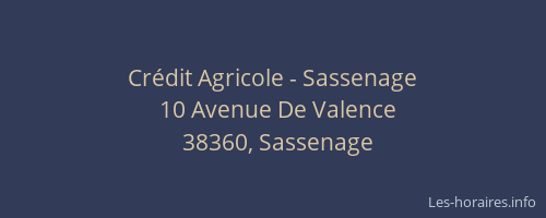 Crédit Agricole - Sassenage