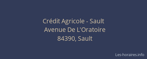 Crédit Agricole - Sault