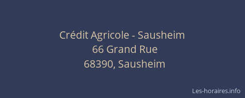 Crédit Agricole - Sausheim