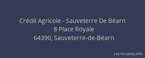 Cr&eacute;dit Agricole - Sauveterre De B&eacute;arn