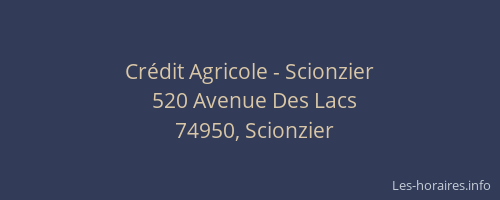 Cr&eacute;dit Agricole - Scionzier