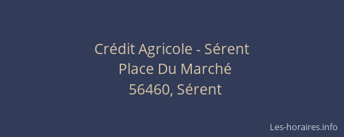 Crédit Agricole - Sérent