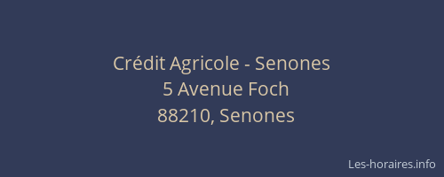 Crédit Agricole - Senones