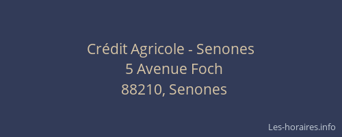 Cr&eacute;dit Agricole - Senones