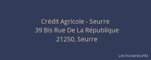 Crédit Agricole - Seurre