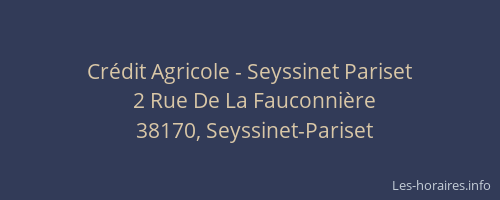 Cr&eacute;dit Agricole - Seyssinet Pariset