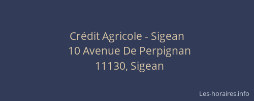Crédit Agricole - Sigean