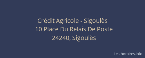 Crédit Agricole - Sigoulès