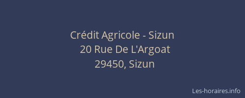 Cr&eacute;dit Agricole - Sizun