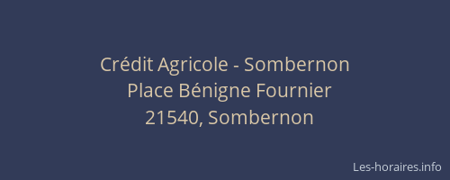 Crédit Agricole - Sombernon