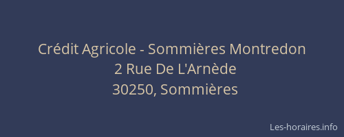 Cr&eacute;dit Agricole - Sommi&egrave;res Montredon
